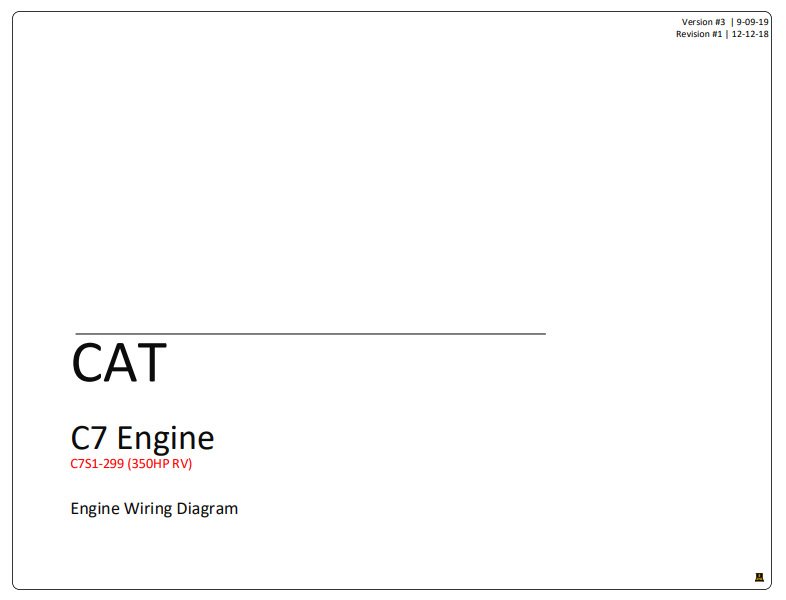 Caterpillar C7 Engine Complete Electrical Wiring Diagrams - Image 2