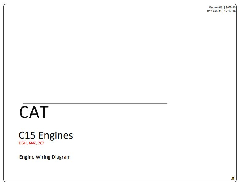 Caterpillar C15 Engine Complete Electrical Wiring Diagrams - Image 12