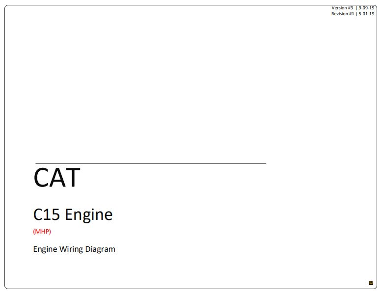 Caterpillar C15 Engine Complete Electrical Wiring Diagrams - Image 14