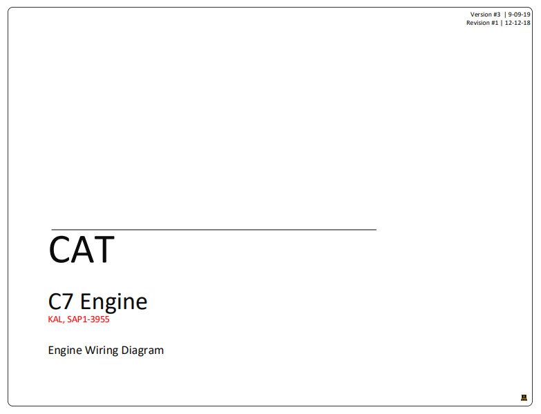 Caterpillar C7 Engine Complete Electrical Wiring Diagrams - Image 8