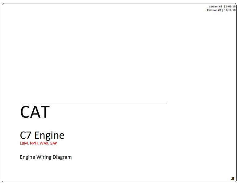 Caterpillar C7 Engine Complete Electrical Wiring Diagrams - Image 9