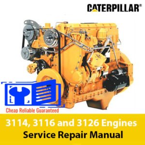 Service repair manual for Caterpillar 3114, 3116, and 3126 engines, detailing maintenance and troubleshooting procedures