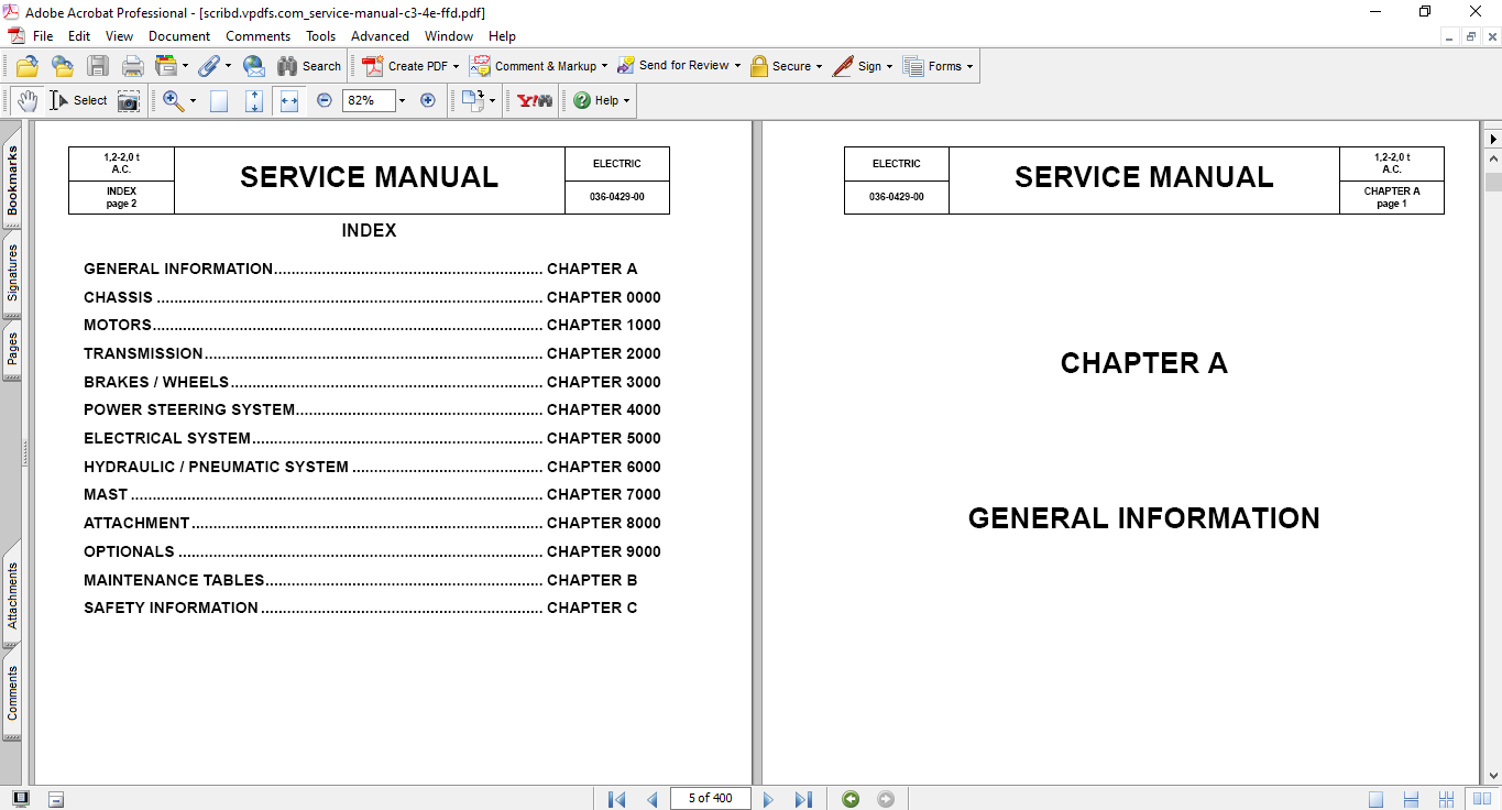 Clark C3E, Clark C4E Forklift Series Service Repair Manual - Image 3