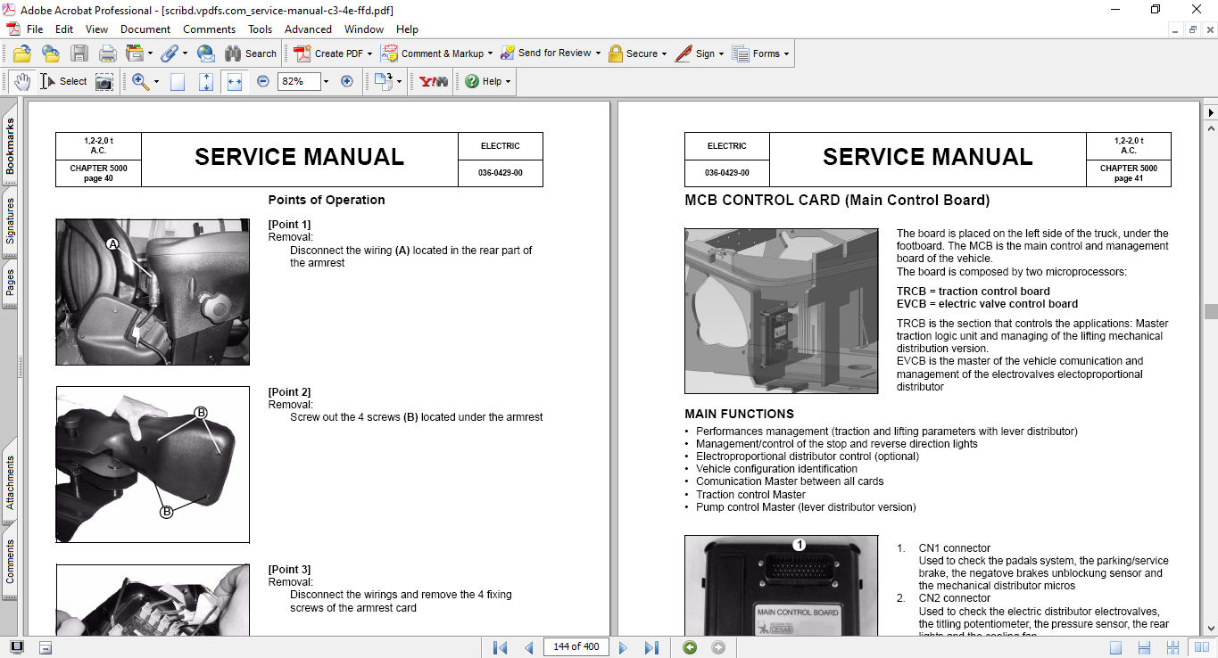 Clark C3E, Clark C4E Forklift Series Service Repair Manual - Image 5