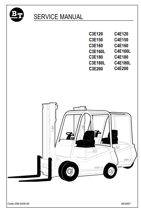 Clark C3E, Clark C4E Forklift Series Service Repair Manual - Image 2