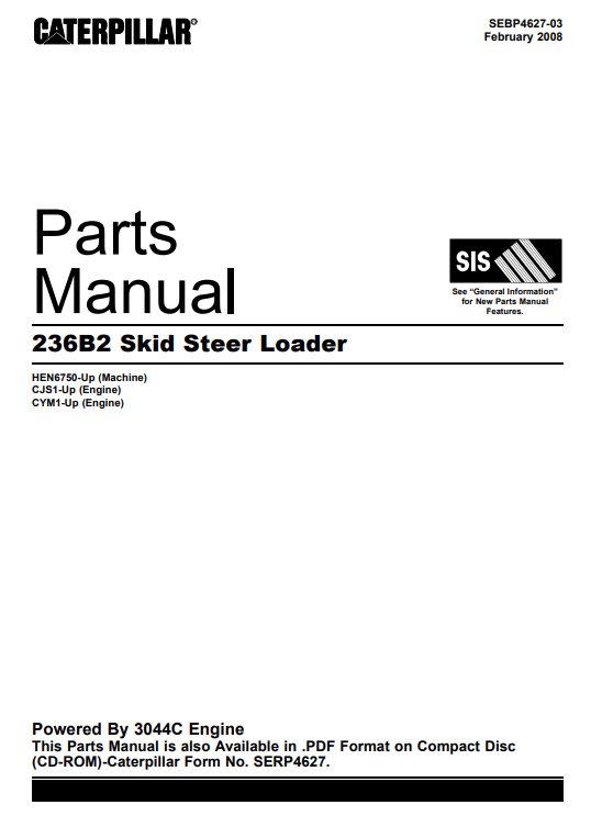 Caterpillar 12H Motor Grader Parts Manual - Image 2