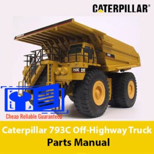 Parts manual for Caterpillar 793C Off-Highway Truck, detailing components and specifications for maintenance and repair
