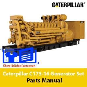 Parts manual for Caterpillar C175-16 Generator Set, showcasing diagrams and detailed component information