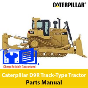 Parts manual for Caterpillar D9R Track-Type Tractor, showcasing diagrams and specifications for various components
