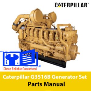 Parts manual for Caterpillar G3516B Generator Set, showcasing diagrams and specifications for components
