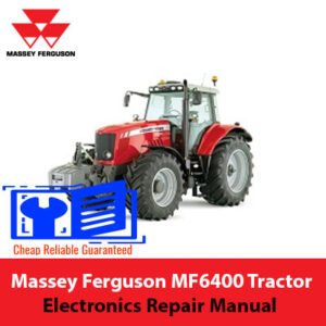 Massey Ferguson MF6400 Tractor Electronics Repair Manual, displaying essential diagrams and troubleshooting guidelines for repairs