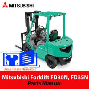 NISSAN Forklift 1D2S Series Parts Catalog cover featuring detailed parts and specifications for maintenance and repairs