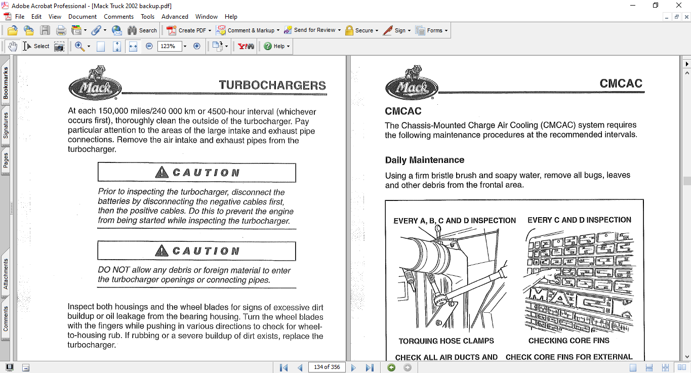 Mack Truck 2002 Maintenance and Lubrication Operator's Manual - Image 3
