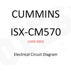 Detailed electrical circuit diagrams for the Cummins ISX-CM570, illustrating wiring layouts and component connections
