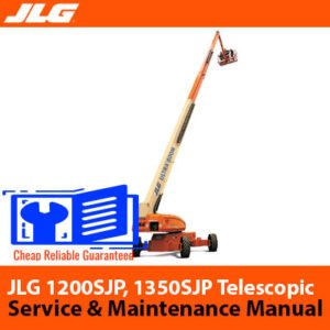 Service and maintenance manual for JLG 1200SJP and JLG 1350SJP telescopic boom lifts