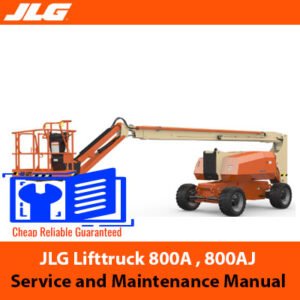 Service and Maintenance Manual for JLG 800A and 800AJ Lifttrucks, detailing operational and safety instructions