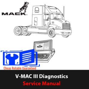 MC 0010 V-MAC III Diagnostics Service Manual showcasing detailed graphics and the title for reference