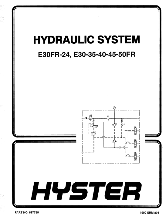 Hyster E30FR-24, E30-35-40-45-50FR Forklift Hydraulic System - Image 2