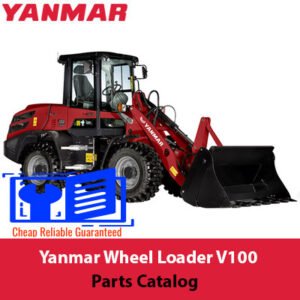Yanmar V100 Wheel Loader Parts Catalog cover featuring detailed parts listings and diagrams for maintenance and repairs