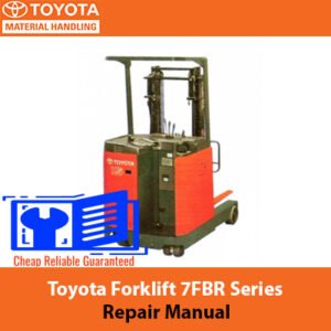 Toyota Forklift 7FBR Series repair manual, showcasing detailed diagrams and instructions for maintenance and repairs