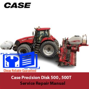 Case Precision Disk 500 and 500T Service Repair Manual cover, featuring technical illustrations and detailed instructions