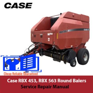 Case RBX 453 and RBX 563 round balers service repair manual, showcasing detailed diagrams and maintenance instructions