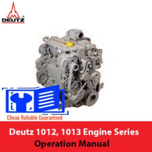 Deutz 1012 and 1013 engine series operation manual, showcasing detailed diagrams and operational guidelines