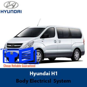 Diagram depicting the Hyundai H1 body electrical system, emphasizing important components and their electrical connections