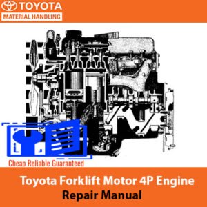 Toyota Forklift Motor 4P Engine Repair Manual with images and instructions for engine repair and maintenance procedures