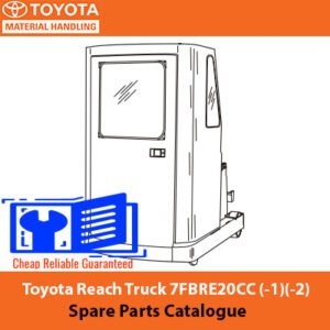 Catalogue of spare parts for Toyota 7FBRE20CC Reach Truck, including illustrations and descriptions of each part