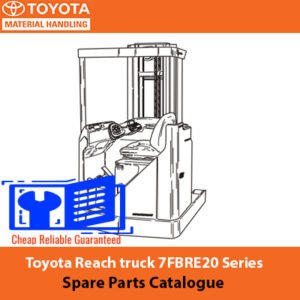 Toyota Reach truck 7FBRE20 spare parts catalogue featuring illustrations and descriptions for maintenance and repairs