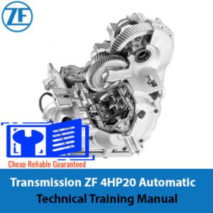 ZF 4HP20 Automatic Transmission Training Manual cover, illustrating technical information and training resources for mechanics