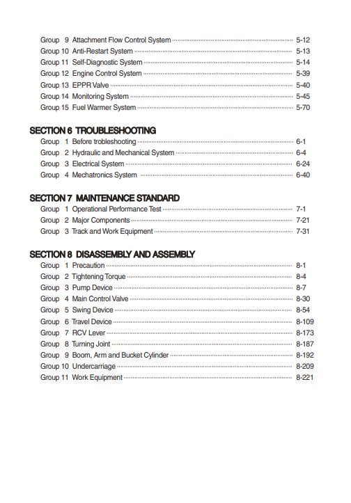 Hyundai 220LC-9A Excavator Workshop Repair Manual - Image 5