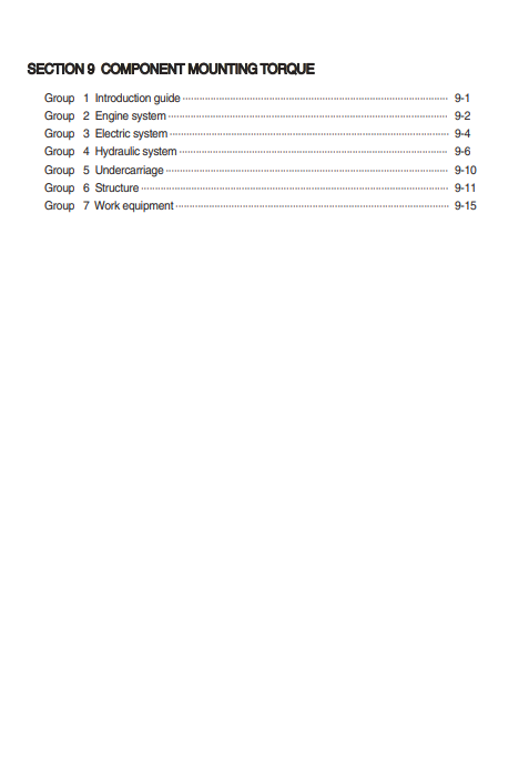Hyundai 220LC-9A Excavator Workshop Repair Manual - Image 6