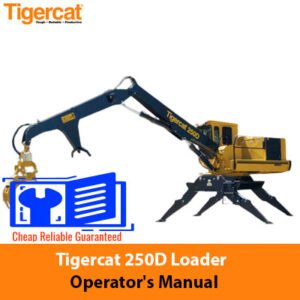 Tigercat 250D Loader Operator's Manual, showcasing the loader image with the title clearly visible at the top