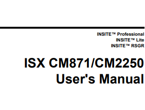 Cummins SX CM871 and CM2250 user manual cover, detailing instructions for maintenance and operation of the engines