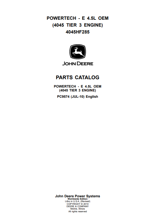 john deere powertech 4.5 parts manual