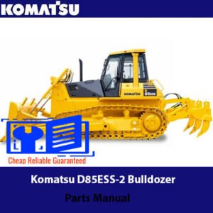 Komatsu D85ESS-2 Bulldozer Parts Manual cover featuring detailed diagrams and parts listings for maintenance and repairs