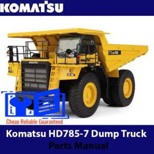 Parts manual for Komatsu HD785-7 dump truck, detailing components and assembly instructions for maintenance and repair