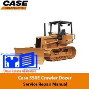 Service Repair Manual for Case 550E Crawler Dozer, showcasing detailed diagrams and maintenance instructions