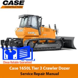 Service repair manual for Case 1650L Crawler Dozer, detailing maintenance and repair procedures
