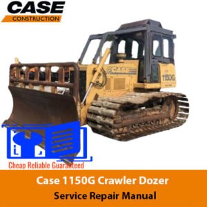 Case 1150G Dozer Service Repair Manual, displaying the dozer with diagrams for service and repair procedures