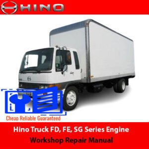Workshop repair manual for 2004 Hino Truck FD, FE, SG Series engines J08C-TP and J08C-TR, detailing maintenance procedures