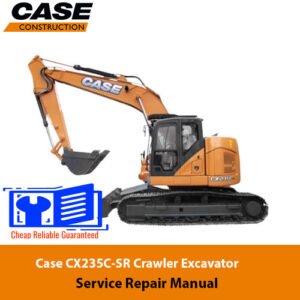 Service Repair Manual for Case CX235C-SR Excavator, showcasing detailed diagrams and instructions for effective repairs