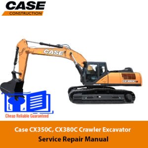 Case CX350C and CX380C excavator service repair manual, providing essential guidelines for maintenance and repairs