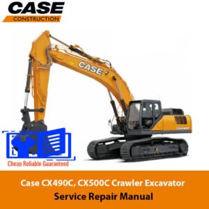 Case CX490C and CX500C excavator service repair manual, providing essential guidelines for maintenance and repairs