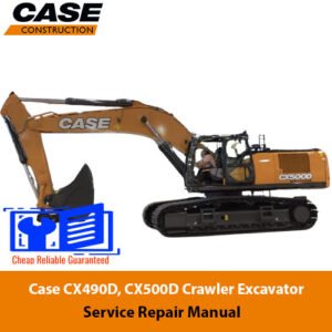 Case CX490D and CX500D excavator service repair manual, providing essential guidelines for maintenance and repairs