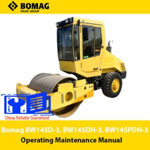 Comprehensive operating manual for Bomag BW145D-3, BW145DH-3, and BW145PDH-3 maintenance procedures