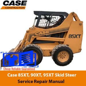 Comprehensive service manual for Case 85XT, 90XT, and 95XT skid steer loaders, covering repair and maintenance guidelines