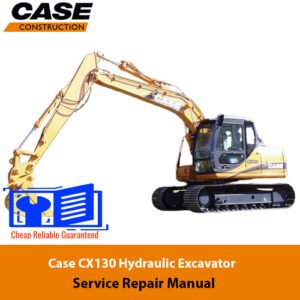 Service Repair Manual for Case CX130C Excavator, showcasing detailed diagrams and instructions for effective maintenance